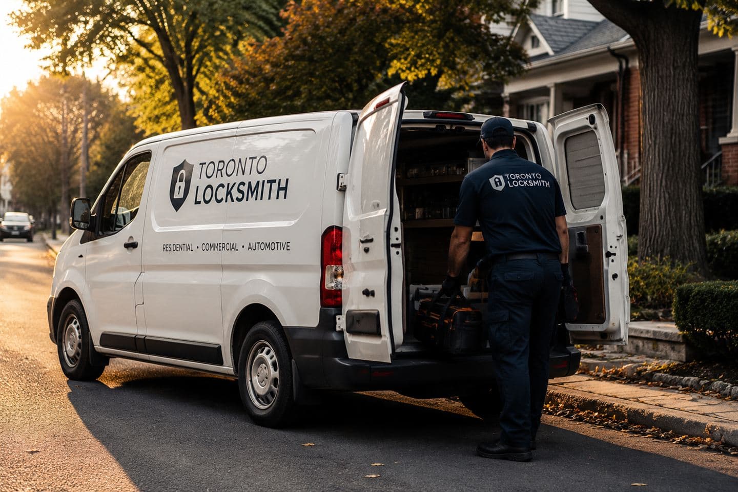 Royal Secure Locksmith mobile technician ready for service calls in Burlington